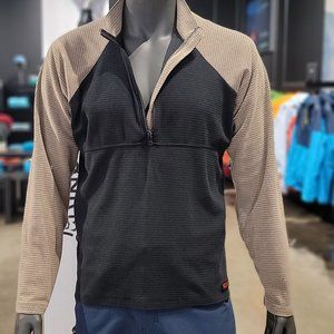 Melanzana Half-Zip Microgrid